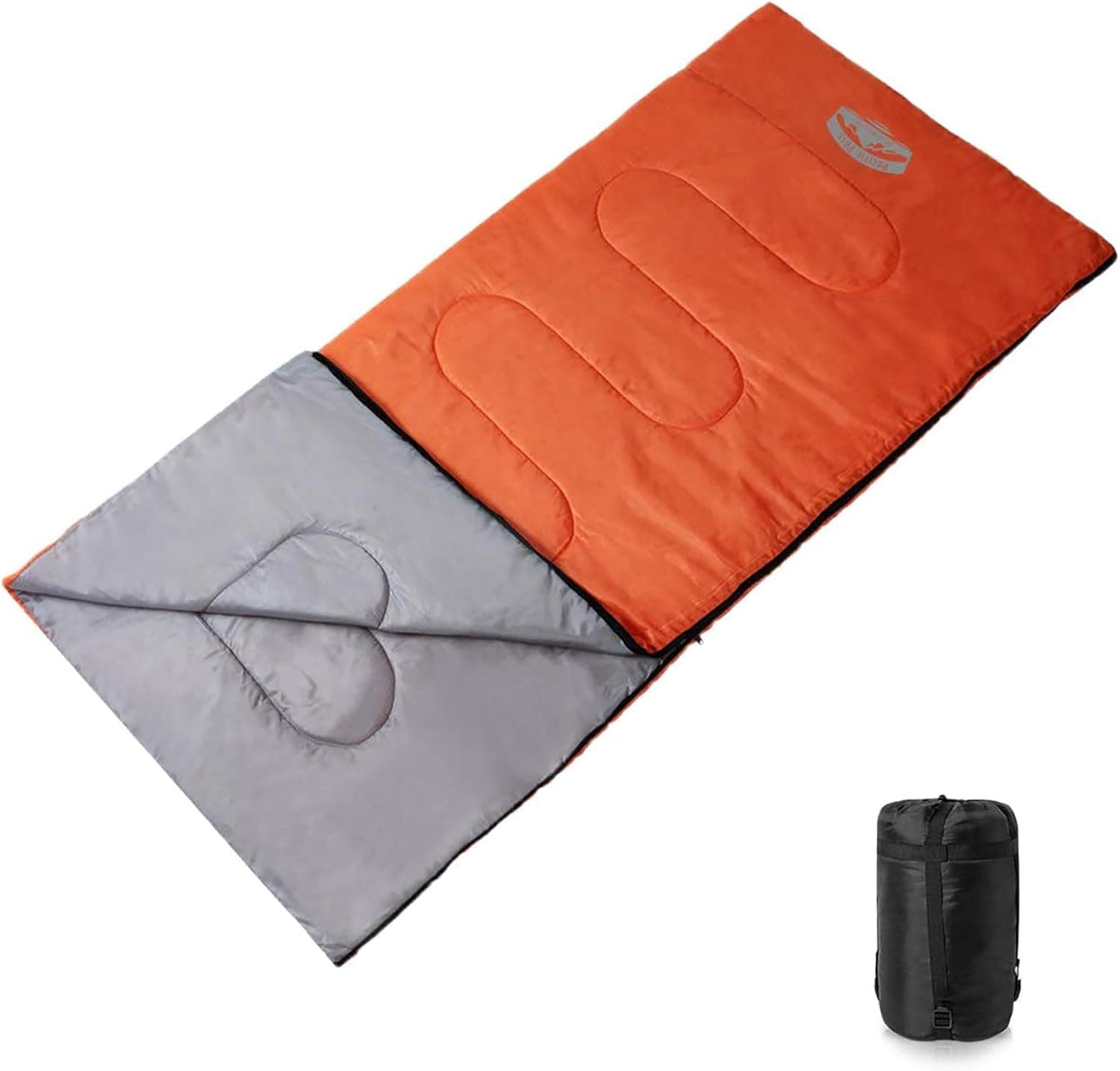 Pacific Pass 50F Synthetic Sleeping Bag with Compression Stuff Sack - Adult Size