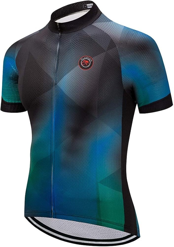 Weimostar Men's Cycling Jersey Short Sleeve Bike Clothing Multicolored Diamond