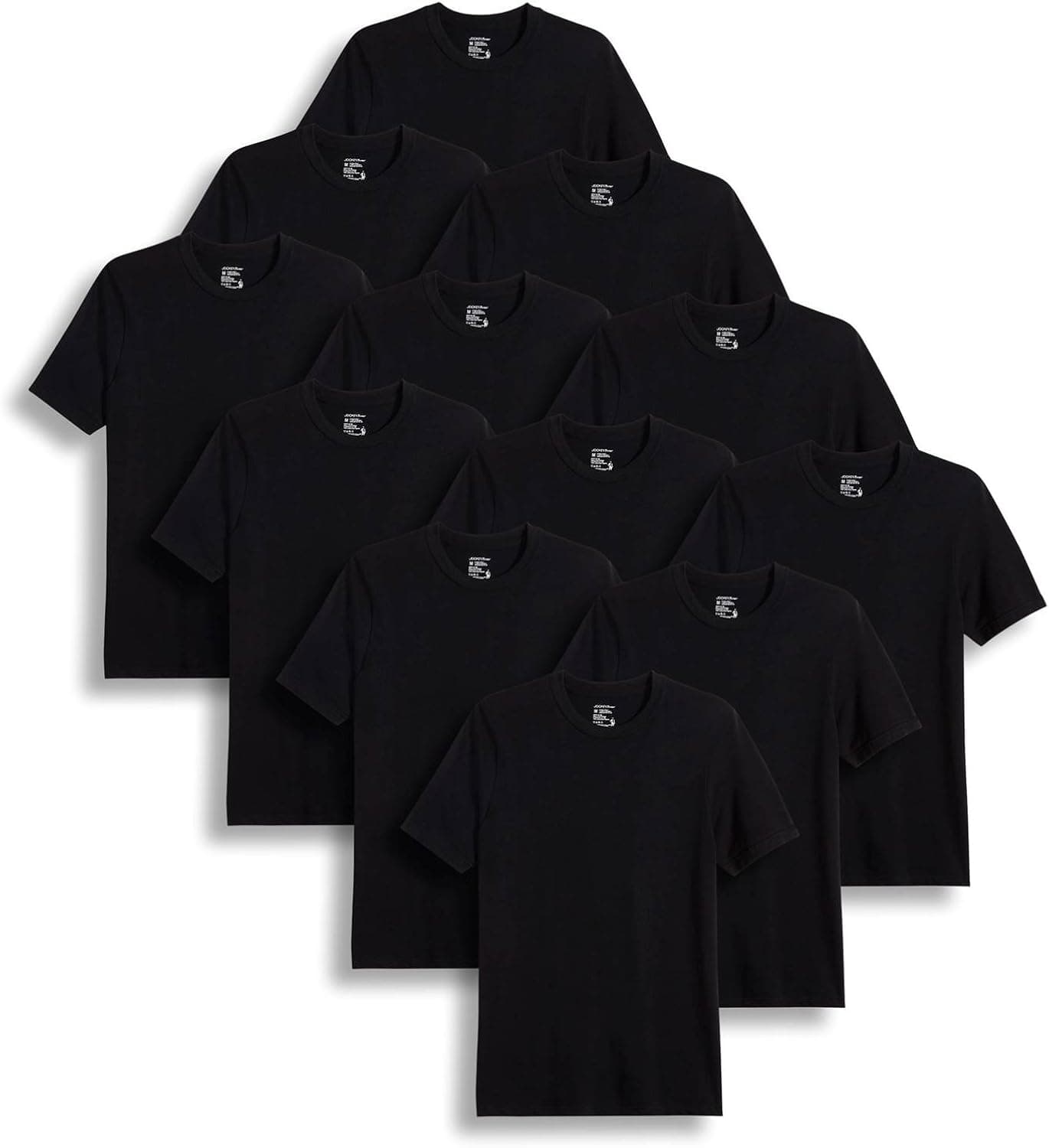 Jockey Men's Undershirt Classic Crew Neck T-Shirt - 12 Pack