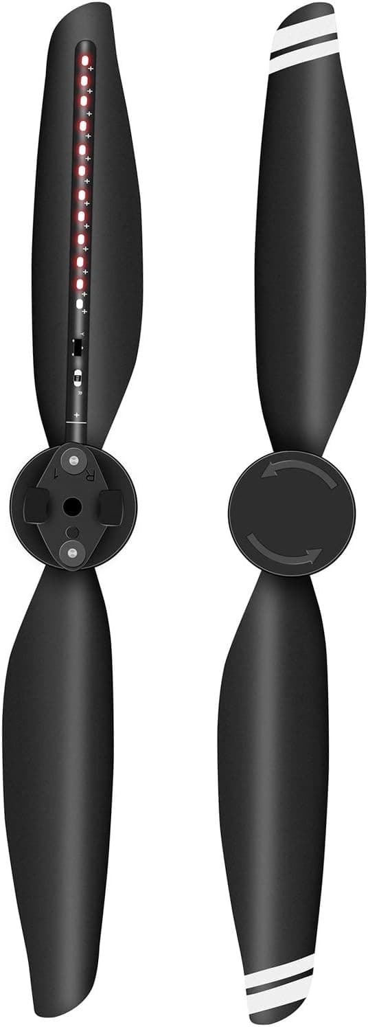 GoolRC LED Flash Propeller Rechargeable Low Noise Quick Release Propeller Foldable CW/CCW Props Blades Compatible with DJI Mavic Air 2