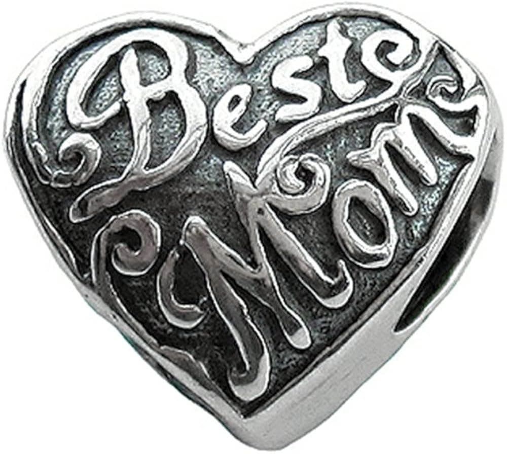 Zable Sterling Silver Best Mom Bead/Charm