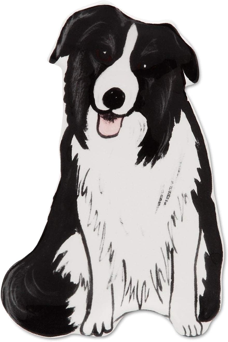 Rescue Me Now Border Collie Spoon Rest, 7-1/2-Inch