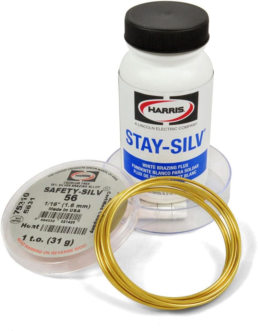 Harris Solder Kit 5631 & SSWF7 - Safety-Silv 56% 1/16 Solder 1 Ounce w/Flux