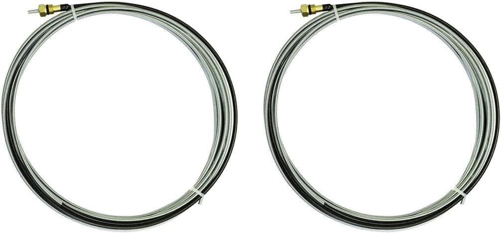 WeldingCity Pack of 2 15-ft Steel Conduit Liner 194011 .030"-.035" for Miller MIGmatic M-series and Hobart H-series MIG Welding Guns