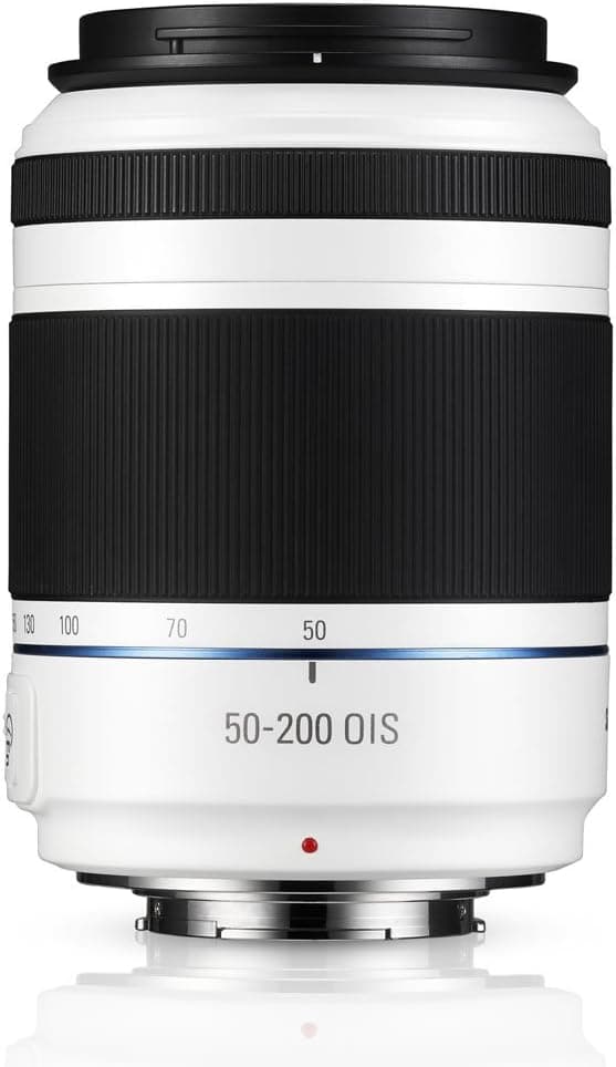 Samsung NX 50-200mm f/4.0-5.6 OIS Zoom Camera Lens (White)