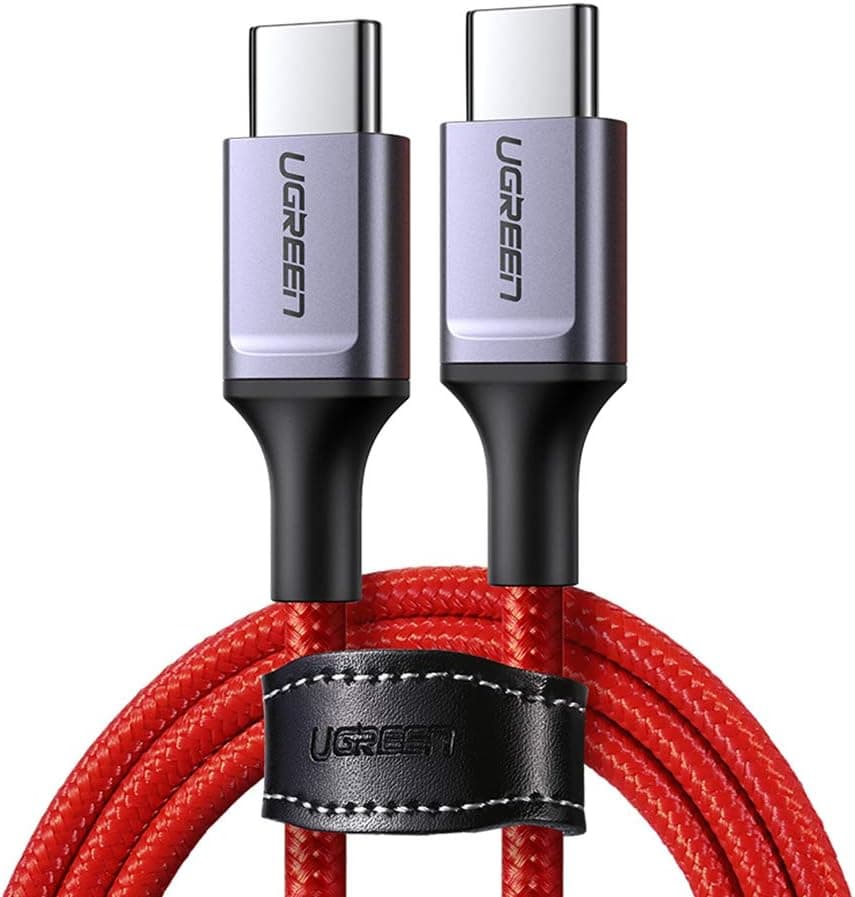 UGREEN USB C to USB C Cable, 60W Type C PD Fast Charging Braided Cord Compatible with Galaxy Note 10 9 S20 S10, Pixel 4/3/2 XL, iPad Pro 2020, MacBook Air/Pro 13", Switch 3ft