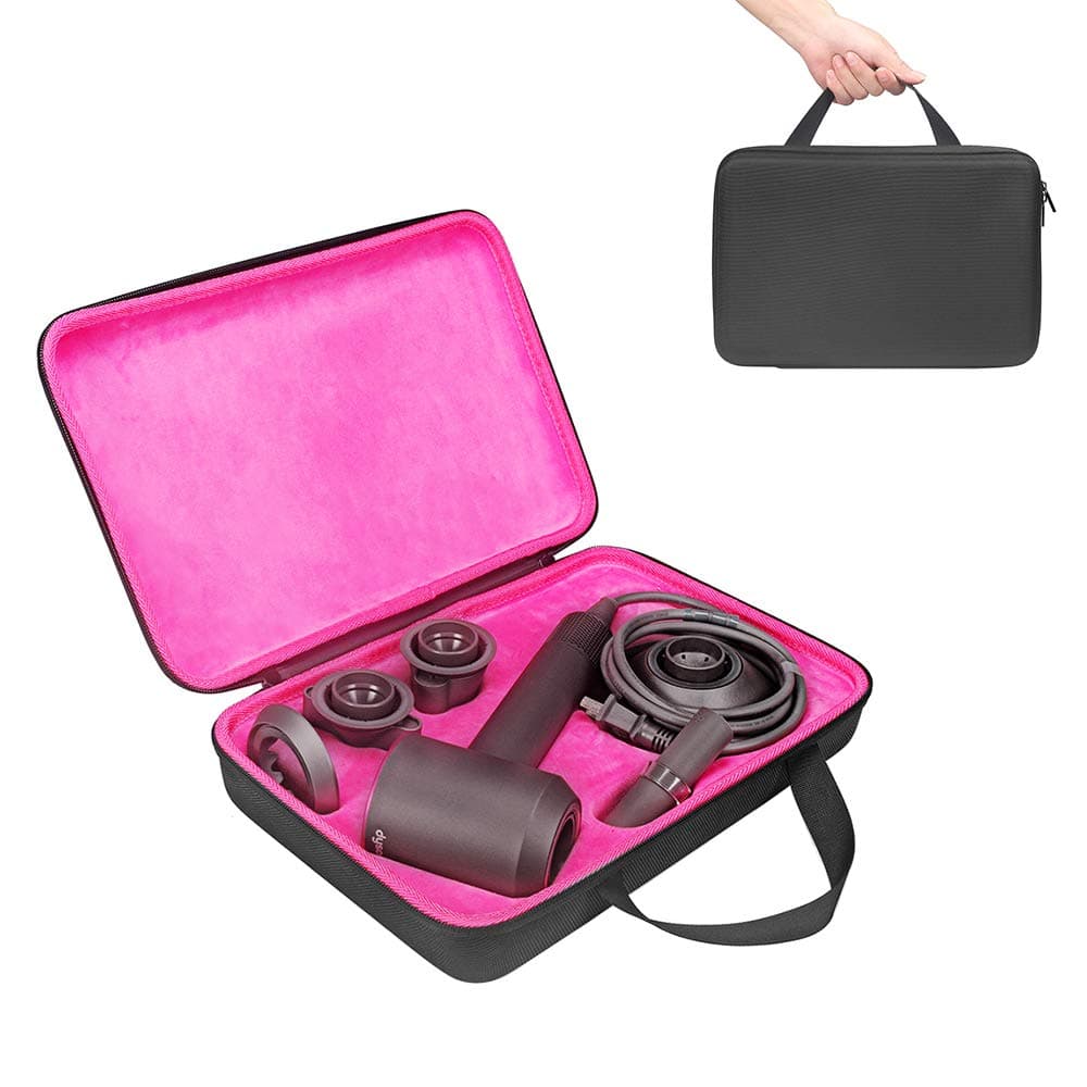 Buwico Hard Carrying Case Storage Bag Travel Case for Dyson Supersonic Hair Dryer Hairdryer HD03 and Accessories (Black)