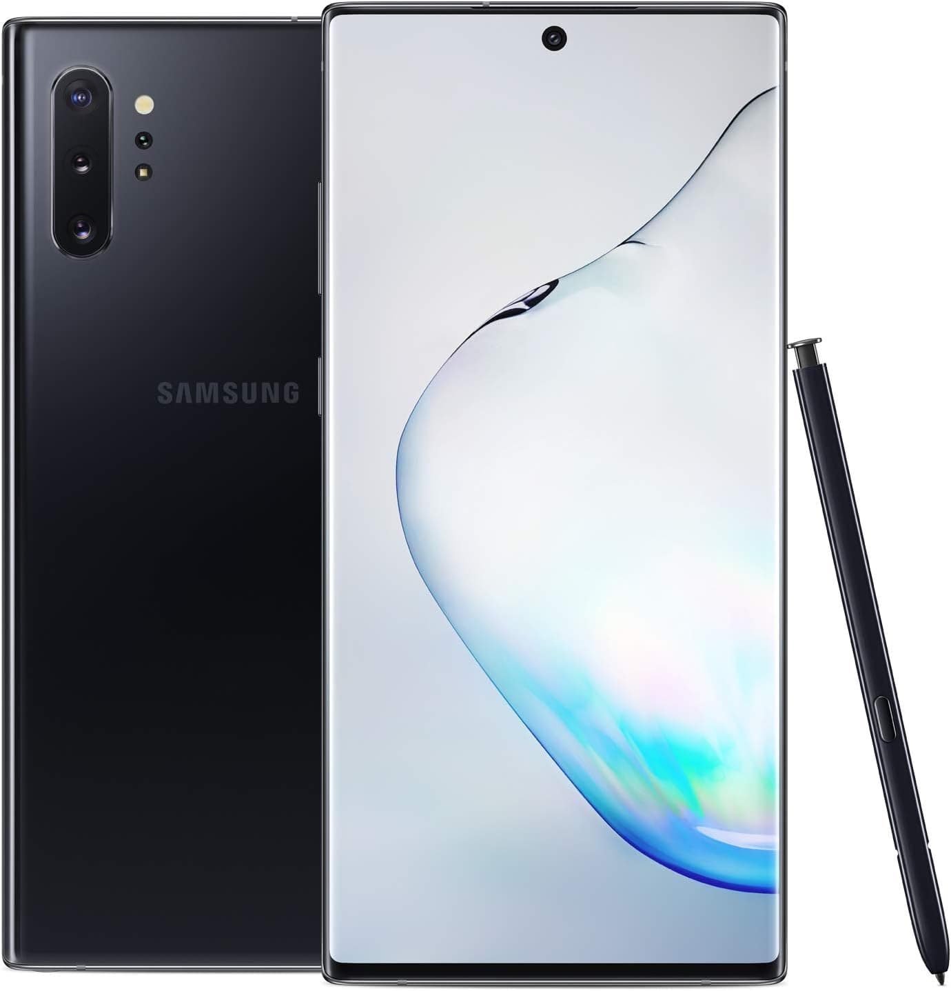 Samsung Galaxy Note 10+ Plus Factory Unlocked Phone with 256GB (U.S. Warranty), Aura Black with Echo Plus (2nd Gen) - Premium Sound with Built-in Smart Home hub - Charcoal