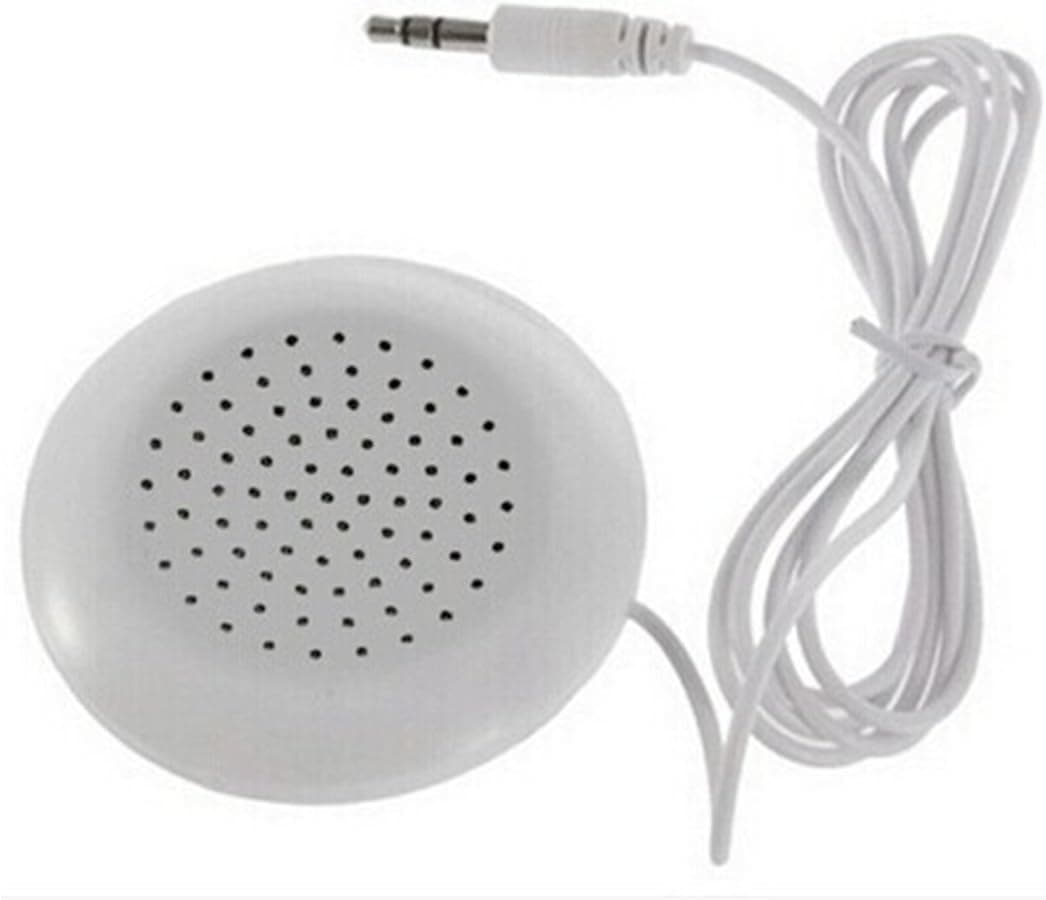 Mini White 3.5mm Pillow Speaker for MP3 MP4 Player iPod
