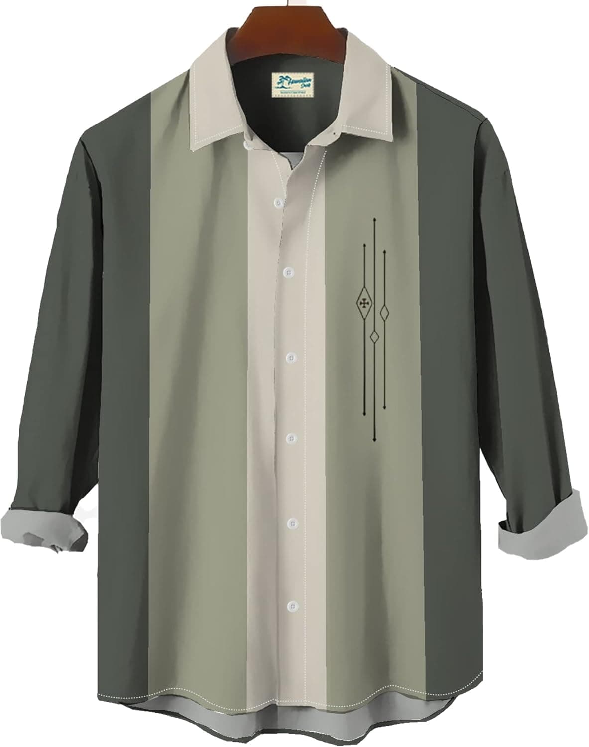 MARZXIN Men's Dress Shirts Long Sleeve Button Down Party Shirt for Men