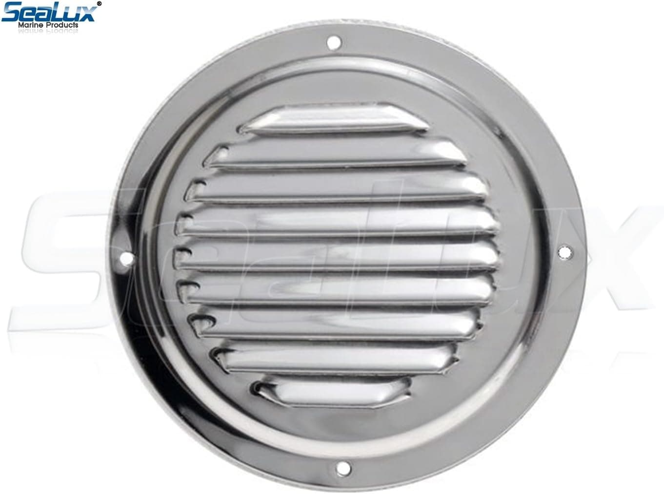 SeaLux Stainless Steel 6 Inch Marine Boat Engine Louvered Style Vent Cover