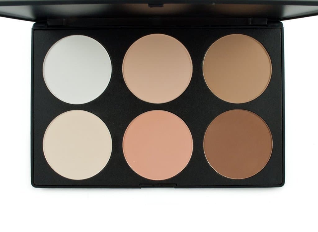 LEFV™ Cosmetics Professional 6 Colors Contour Face Power Foundation Makeup Palette Light to Medium Bronzer