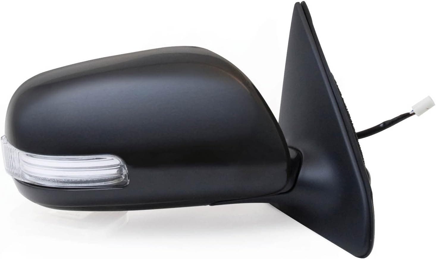 Fit System Passenger Side Mirror for Scion xD, w/Turn Signal, Black, PTM Cover, Foldaway, Power