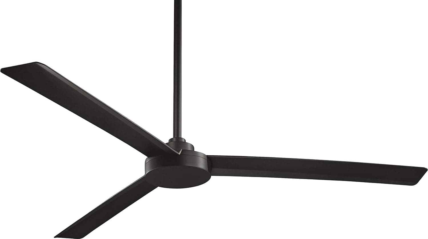 MINKA-AIRE F624-CL Roto Xl 62" Outdoor Ceiling Fan with Wall Control, Coal with additional DR503-CL Downrod