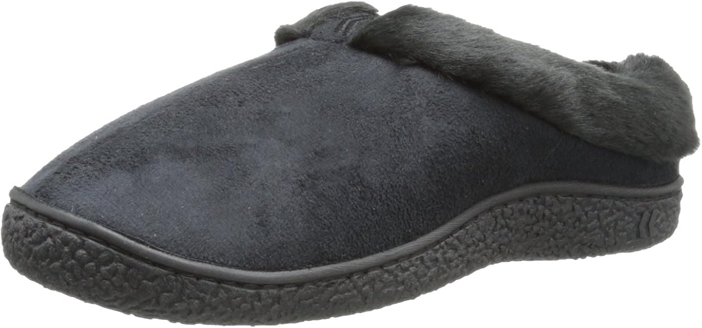 isotoner Women's Fur Hoodback Slipper