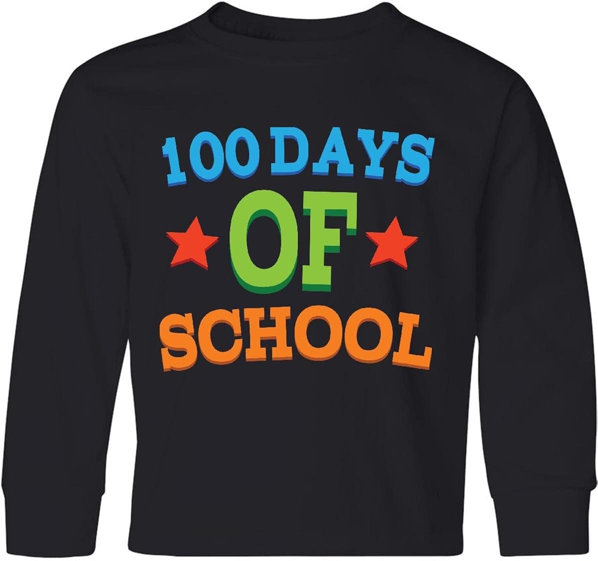 inktastic - 100 Days Youth Long Sleeve T-Shirt Youth Medium Black 2098b