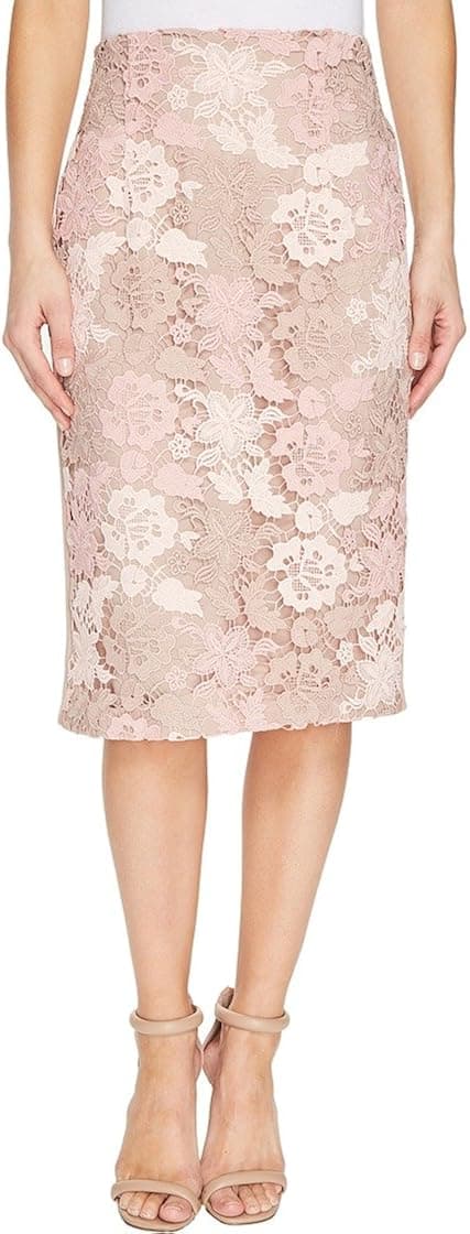 Calvin Klein Womens Lace Pencil Skirt