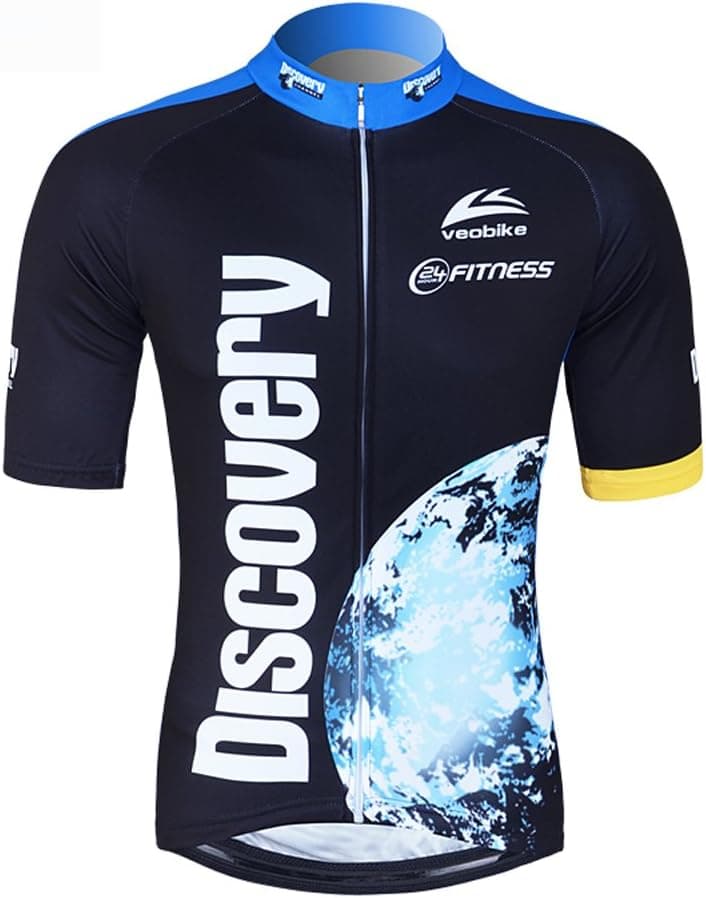 Free Fisher Men's Short Sleeve Cycling Jersey Set