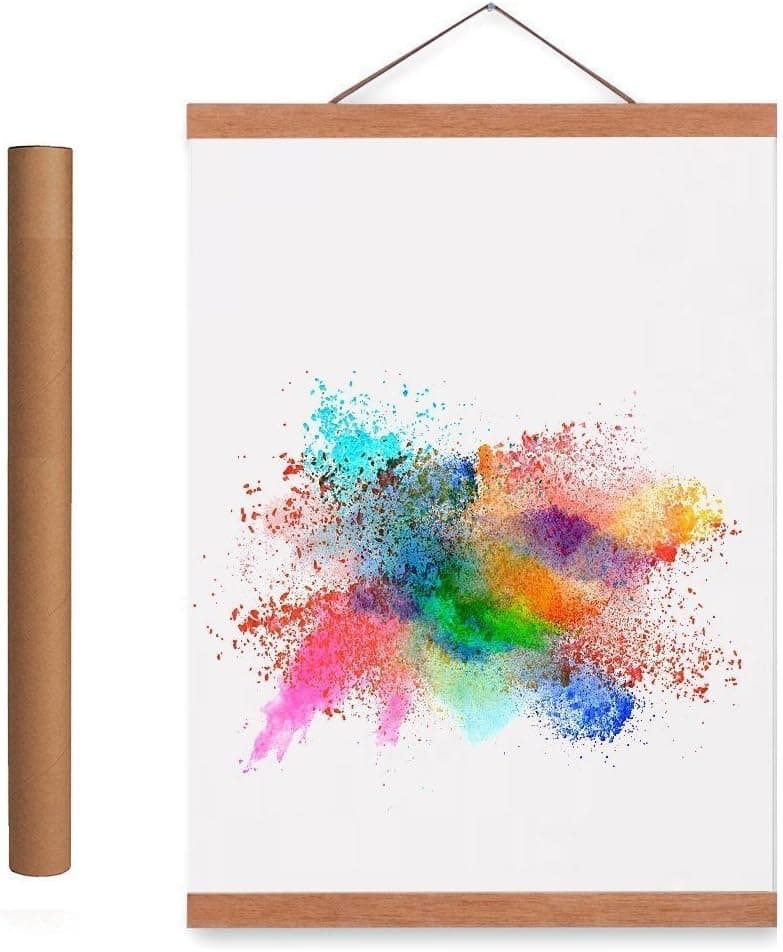 Benjia 24x36 24x18 24x30 Poster Frame, Magnetic Wood Frame Frames for Photo Picture Canvas Artwork Wall Hanging (1 Pack, 24")