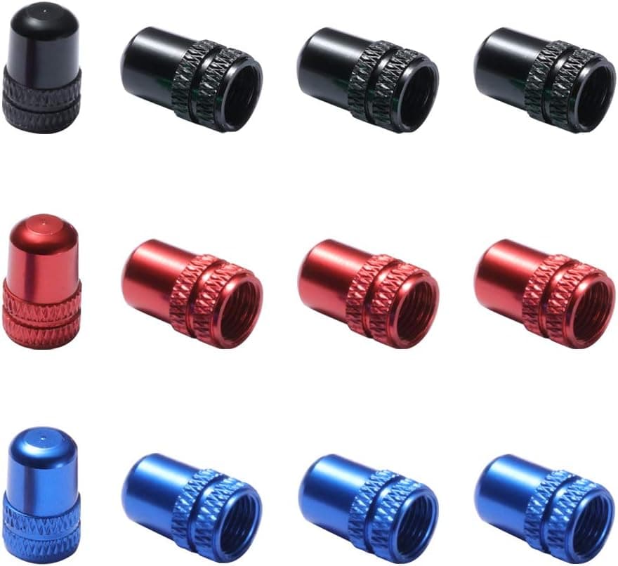 corki Schrader Tire Valve Caps,Aluminum Alloy Bicycle Bike Tire Valve Caps Dust Covers