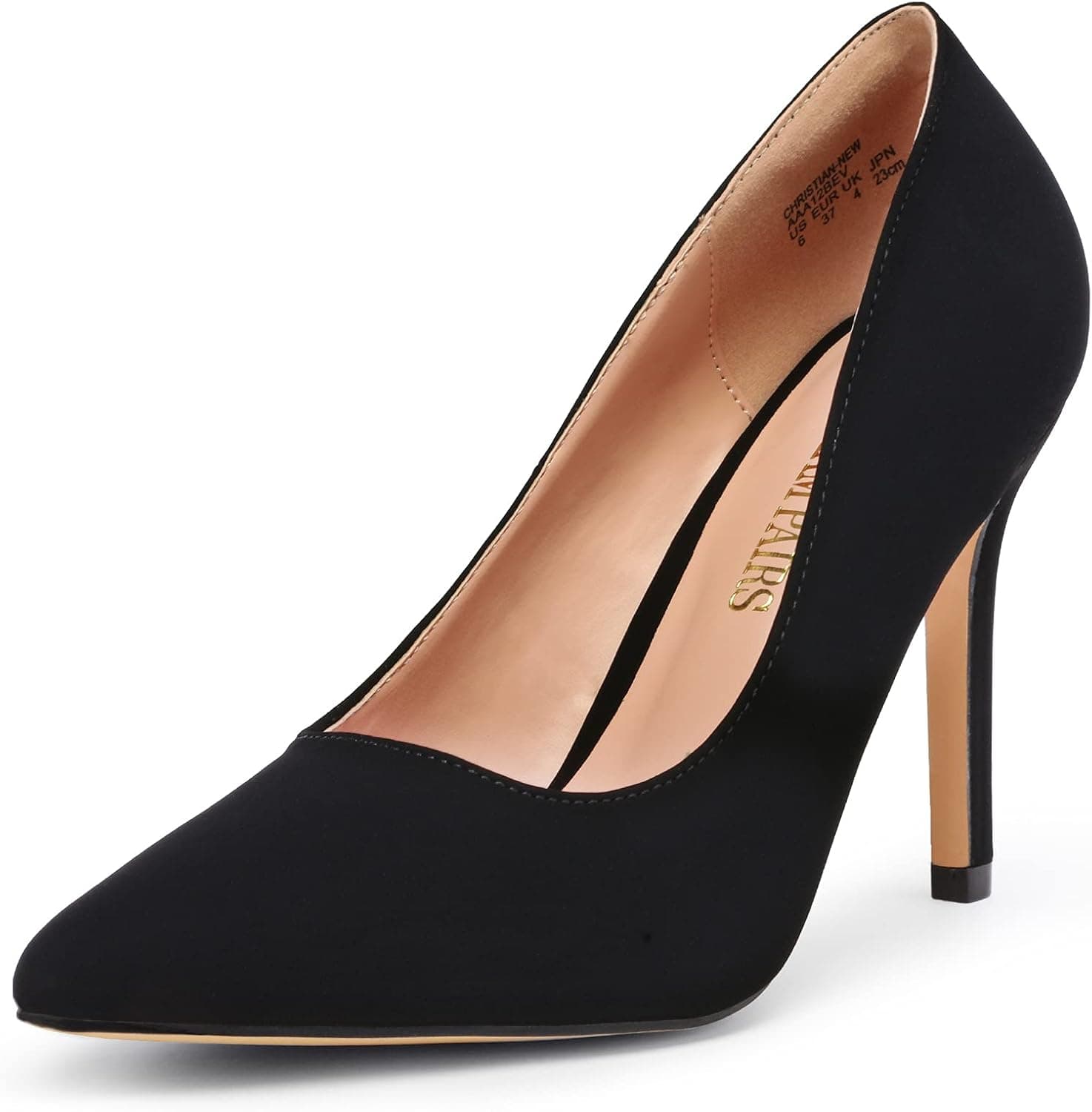 DREAM PAIRS Women's Closed Toe High Heels Dress Pointed Toe Wedding Pump Shoes