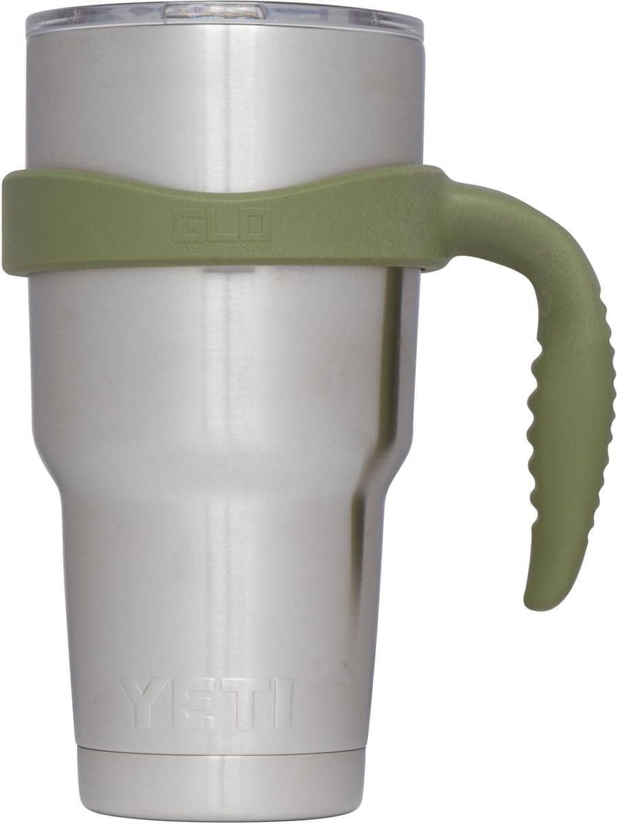 Grab Life Outdoors - Handle For YETI Rambler 30 Oz Tumbler Cup - Fits Ozark Trail, RTIC & more - (Handle Only) (Hunter Green)