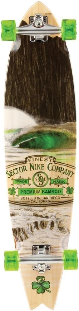 Sector 9 Ireland Bamboo 38" Complete Longboard - 5 Ply Bamboo construction - All Original Sector 9 Components