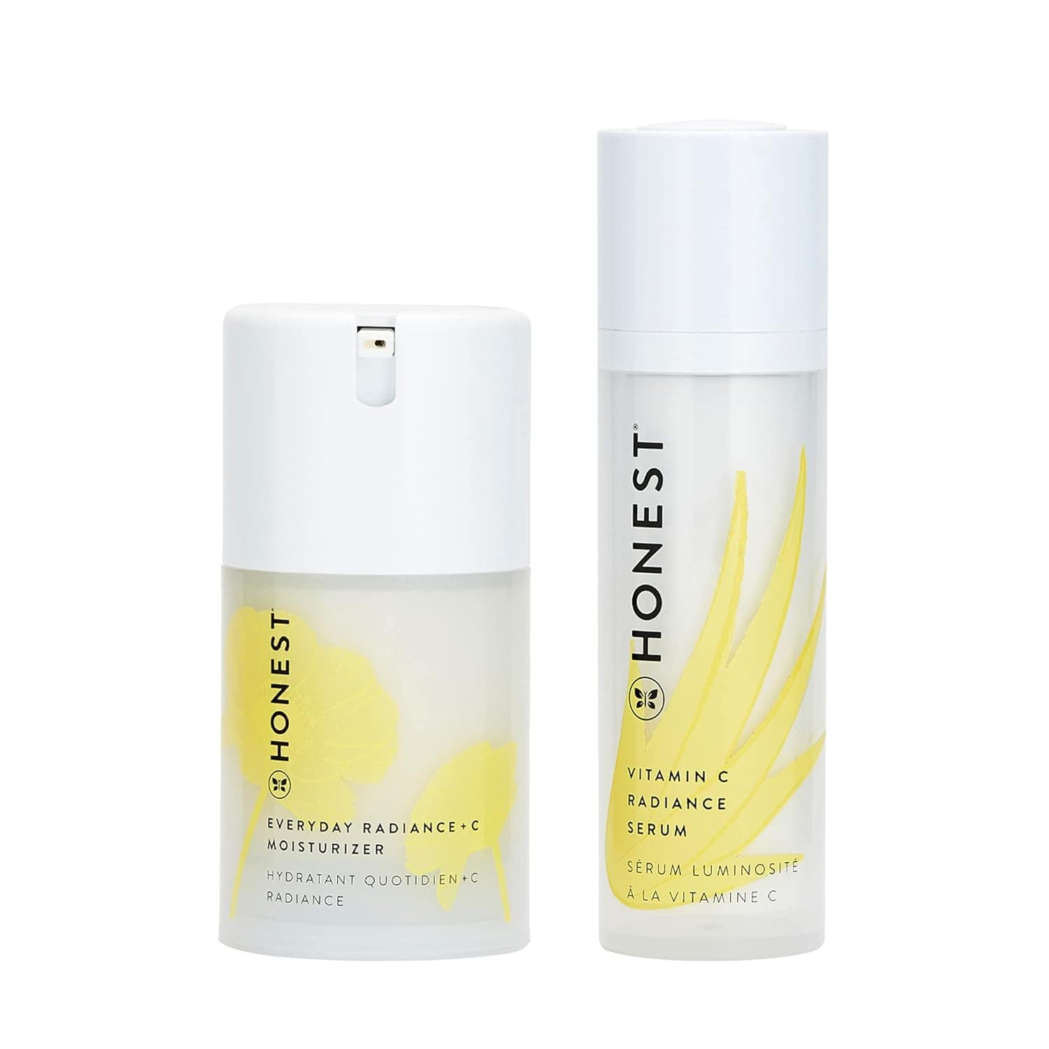 Honest Beauty Everyday Radiance Moisturizer with a Blend of Cherry, Fig & Licorice Extracts with Vitamin C Radiance Serum with Artichoke & Clover Extracts | Paraben Free, Dermatologist Tested