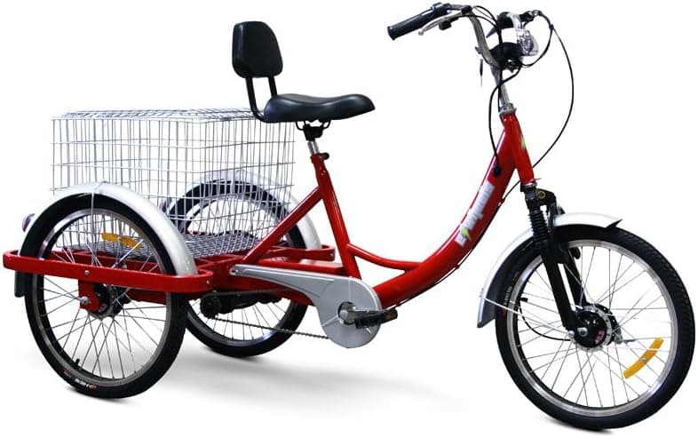 EWheels - Electric Trike Bicycle - EW-54 - Red