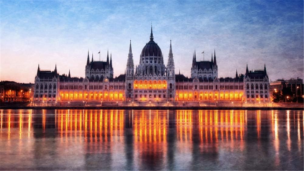Jigsaw Puzzle 1000 Piece Budapest Night View Lights Building Classic Puzzle DIY Kit Wooden Toy Unique Gift Home Decor