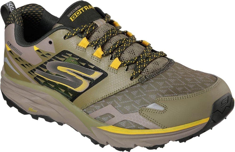 Skechers Men's GOtrail Running Shoe,Olive,US 10.5 M