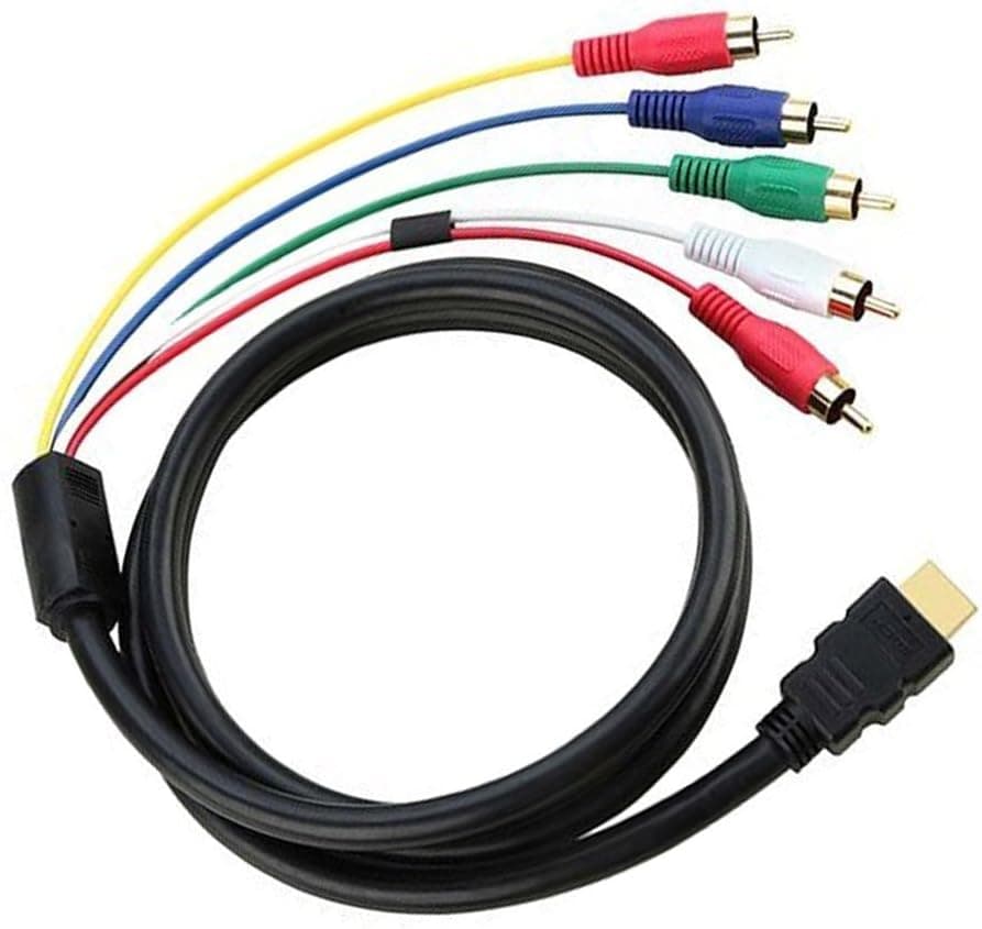 SYCH HDMI to RCA Cable for HDTV Plasma TV/Converter Adapter Cable, Black