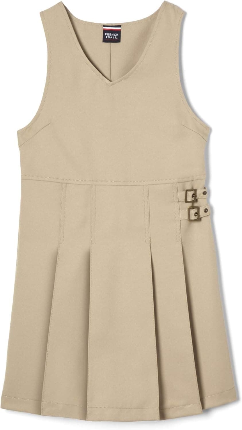 French Toast Girls' Double Buckle Tab Jumper