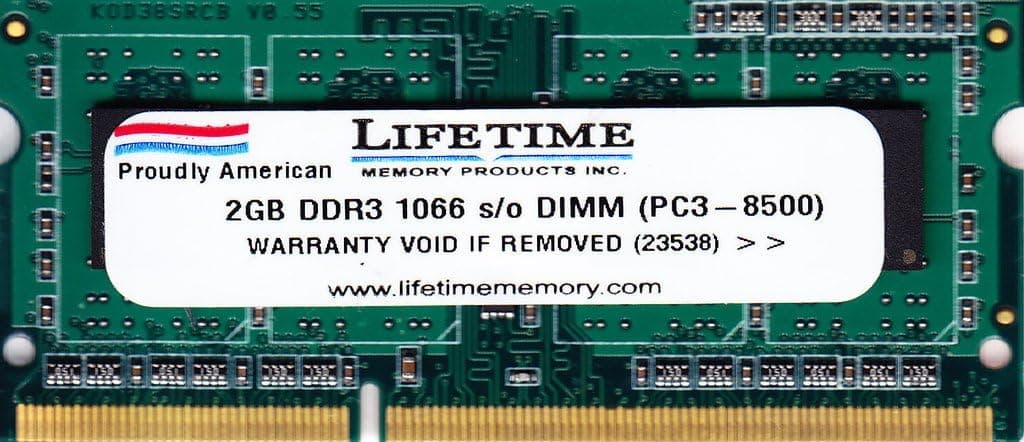 CMS 2GB (1X2GB) DDR3 8500 1066MHZ Non ECC SODIMM Memory Ram Upgrade Compatible with Emachines® E528, E727, E730, G640, Eme442 - A48