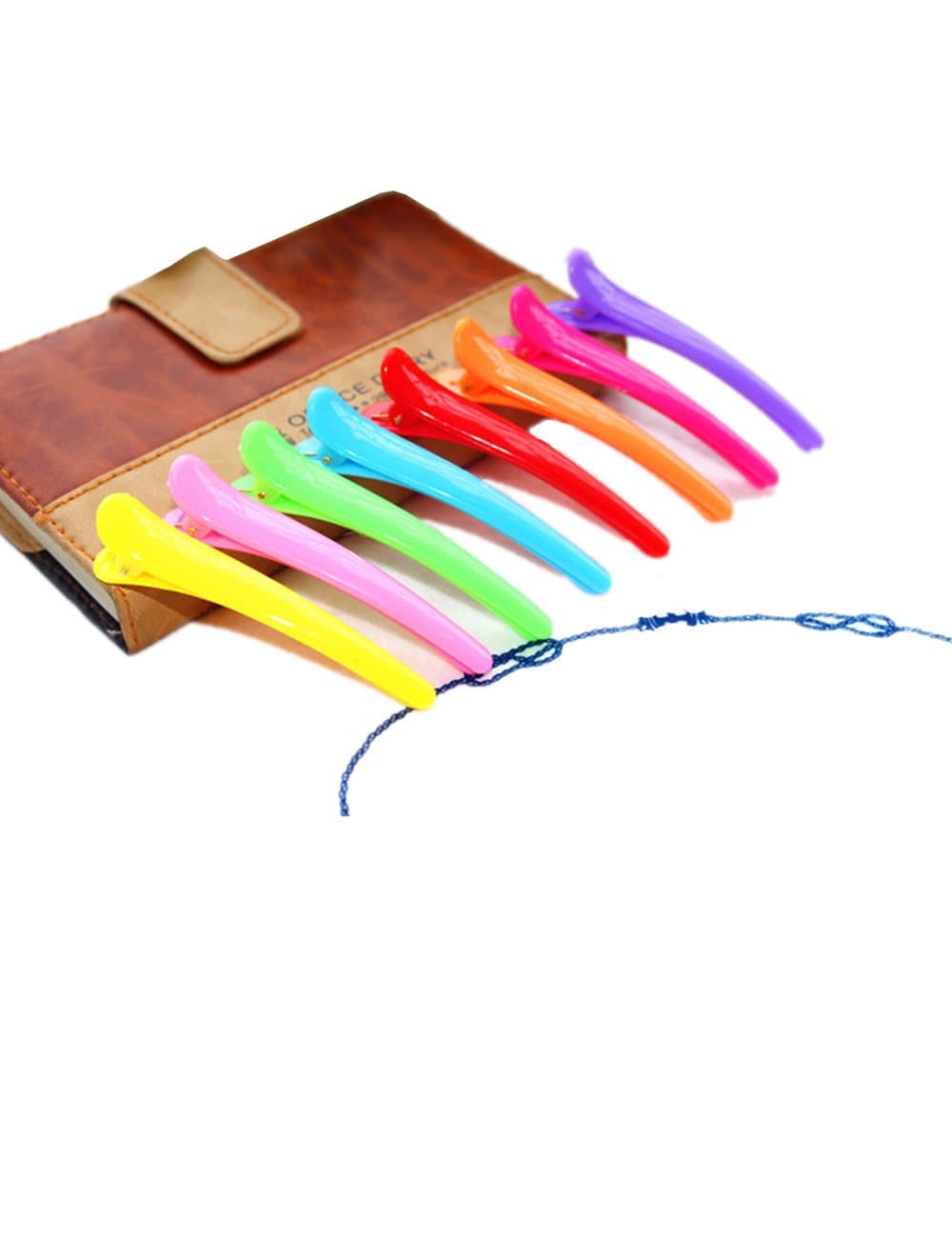 yueton Pack of 8 Candy Color DIY Hairstyle Alligator Hair Clip Headwear - Hair Accessories
