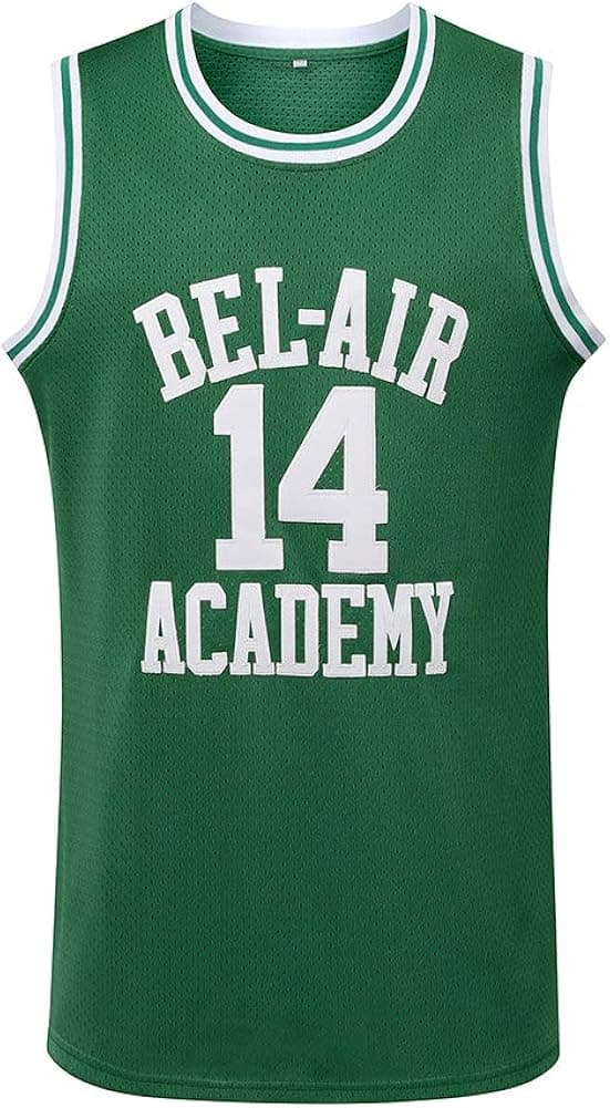 Generies #14 The Fresh Prince of Bel Air Academy Men Basketball Jersey, Black