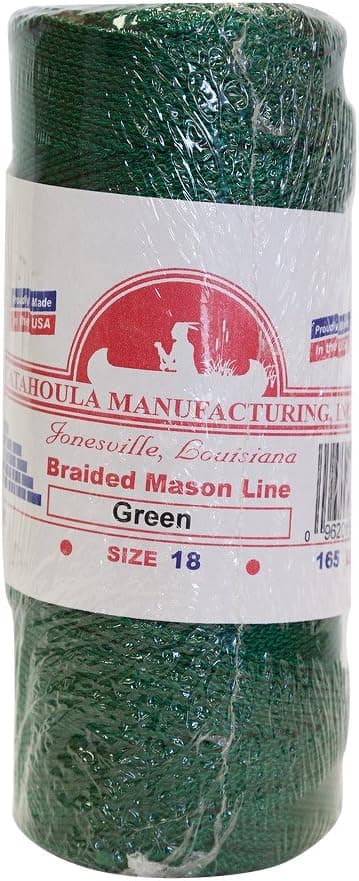 Mason Line, Braided Nylon. Green, 250 ft 1-Pack