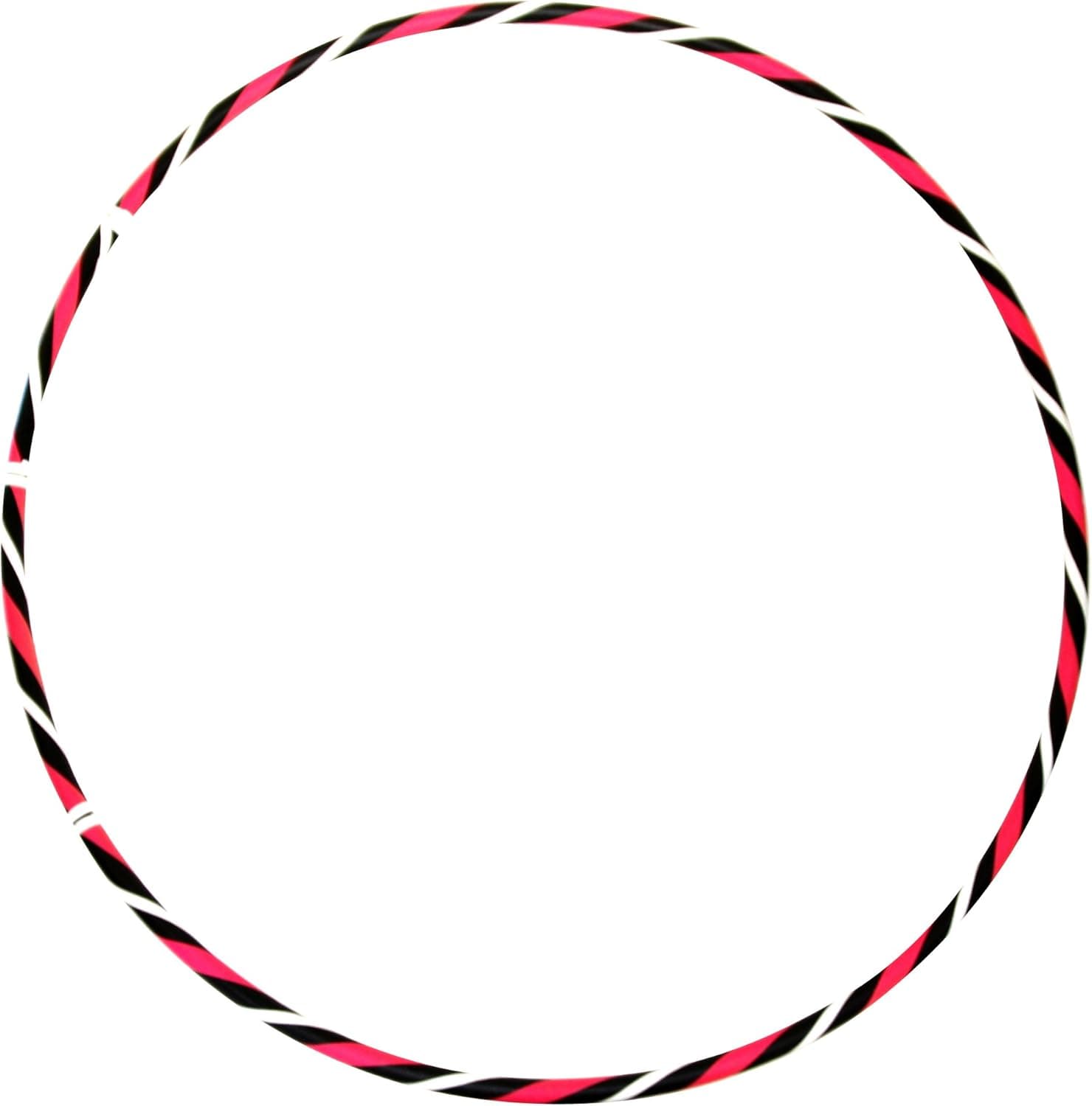 Hoopnotica Funky Zebra Trifecta Hula Hoop, Black/Pink/White