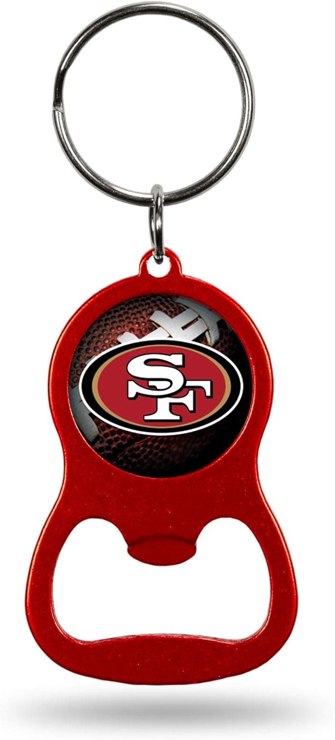 Rico Industries NFL unisex-adult Bottle Opener Colored Keychain