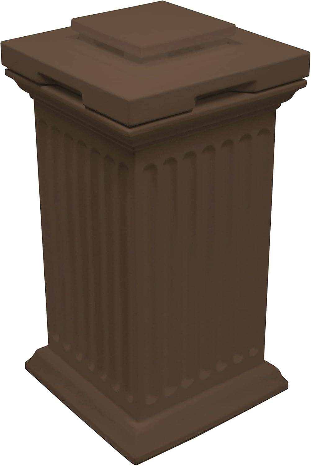 GOOD IDEAS. Savannah Column Storage and Waste Bin - Oak