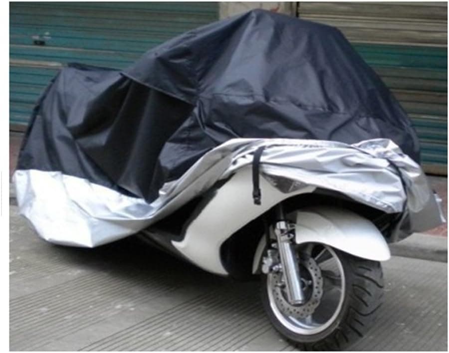 KingTECH - XXXL Fits up to 115" Length Motorcycle Motorbike Cycling Rain Dust Protector Cover Waterproof Protection