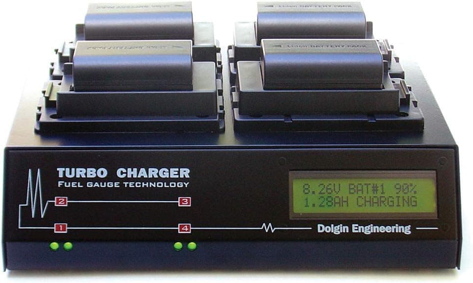 Dolgin Engineering TC400-DSLR-C 4-Position Battery Charger for EOS 5D Mark II,EOS 5D Mark III 7D and 60D DSLR Cameras