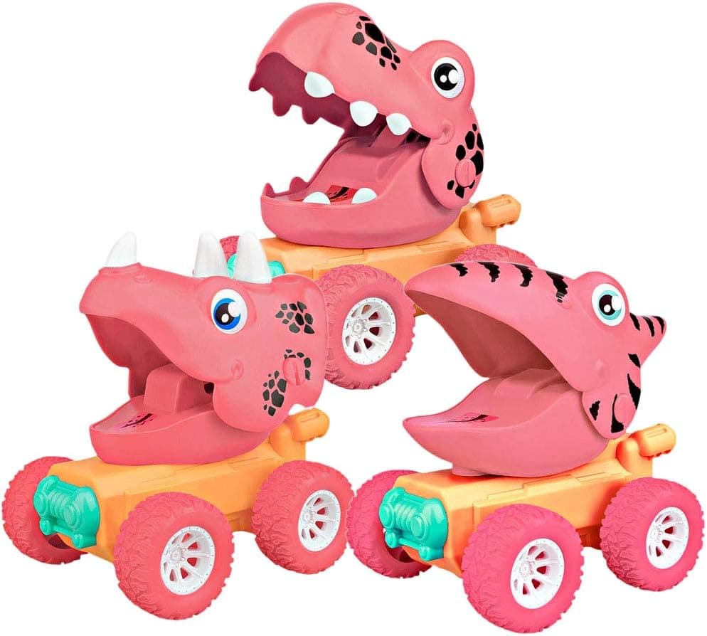 ZHFUYS Dinosaur Toy,Press & go car Toy for boy Push and go Dinosaur Toy for Kid 3+ car Toy Set,3 Pack