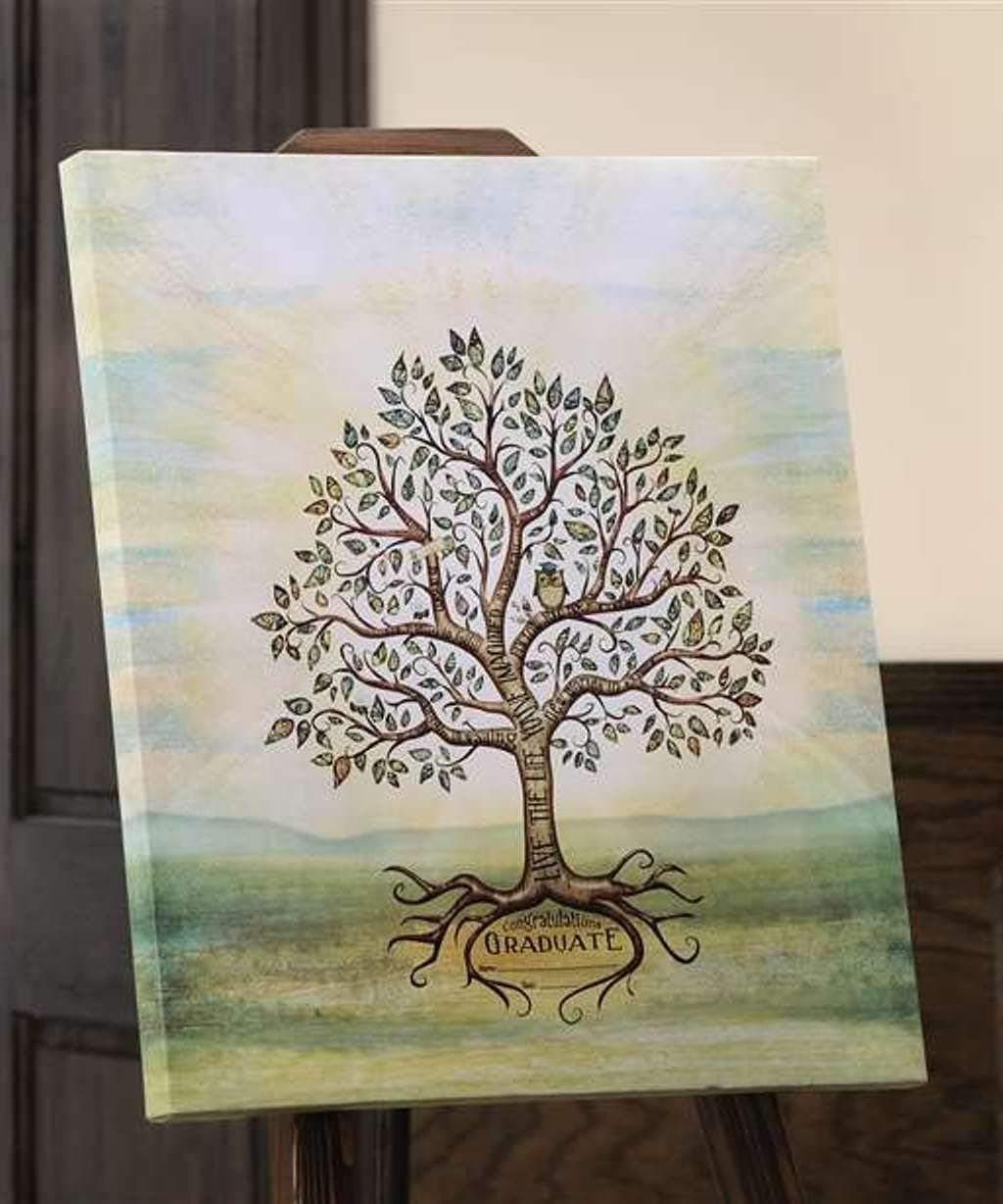 The Signing Tree Graduation Personalizable Graduation Tradition Canvas Print - Includes Sharpie - Size 18x15