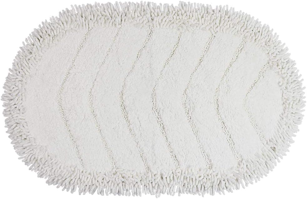 Cotton Rug Mat, Luxury Chenille Bath Mat,Non-Slip Carpet,Bathroom Doormat,Floor Rug,Oval Ring Kitchen Mat Absorben Shaggy Rugs,Wash or Dry Without Deformation or Home Decorative(20"x30"inch)