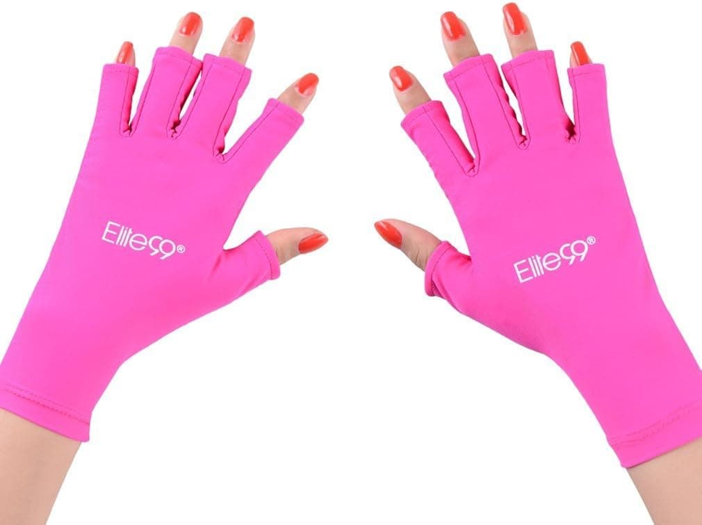 Elite99 Nails UV Shield Glove Anti UV Glove for Gel Manicures with UV/LED Lamps