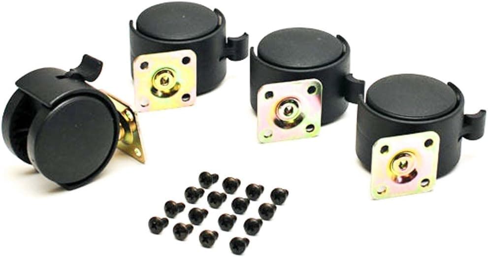 CaseLabs Caster Kit, Heavy Duty, Black