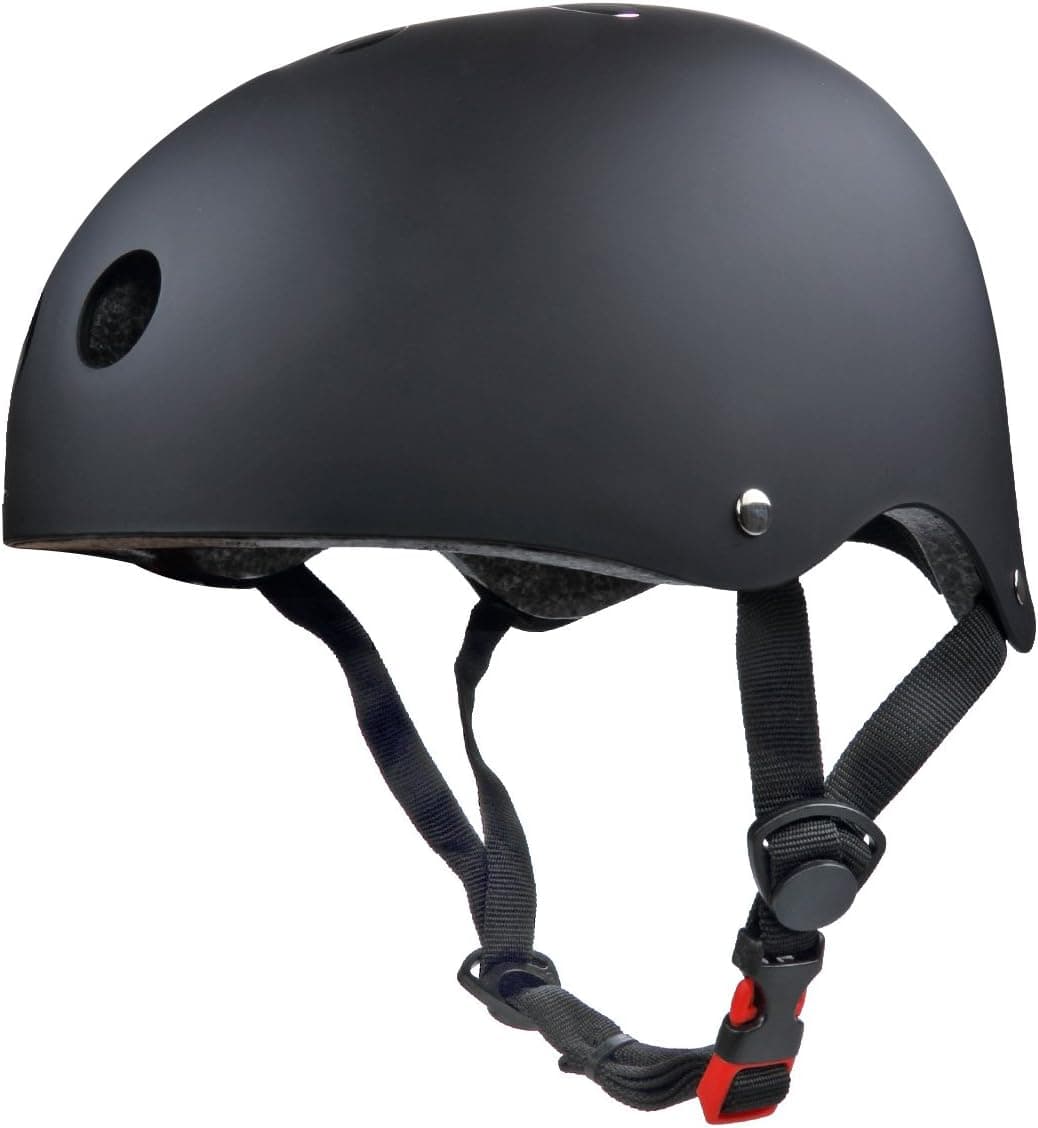 Besmall Adults Bike Helmet Skateboard Adjustable Helmet Impact Resistance Ventilation for Multi-Sports Cycling Skateboarding Scooter Roller Skate Inline Skating Blading Black Medium