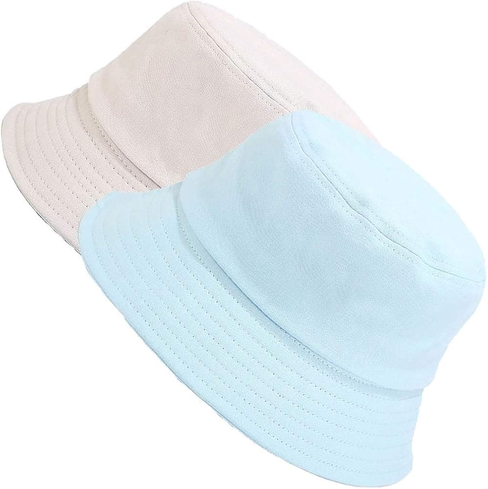 MaxNova Reversible Bucket Hats for Women Travel Beach Sun Hat Flower Embroidery Outdoor Cap Unisex