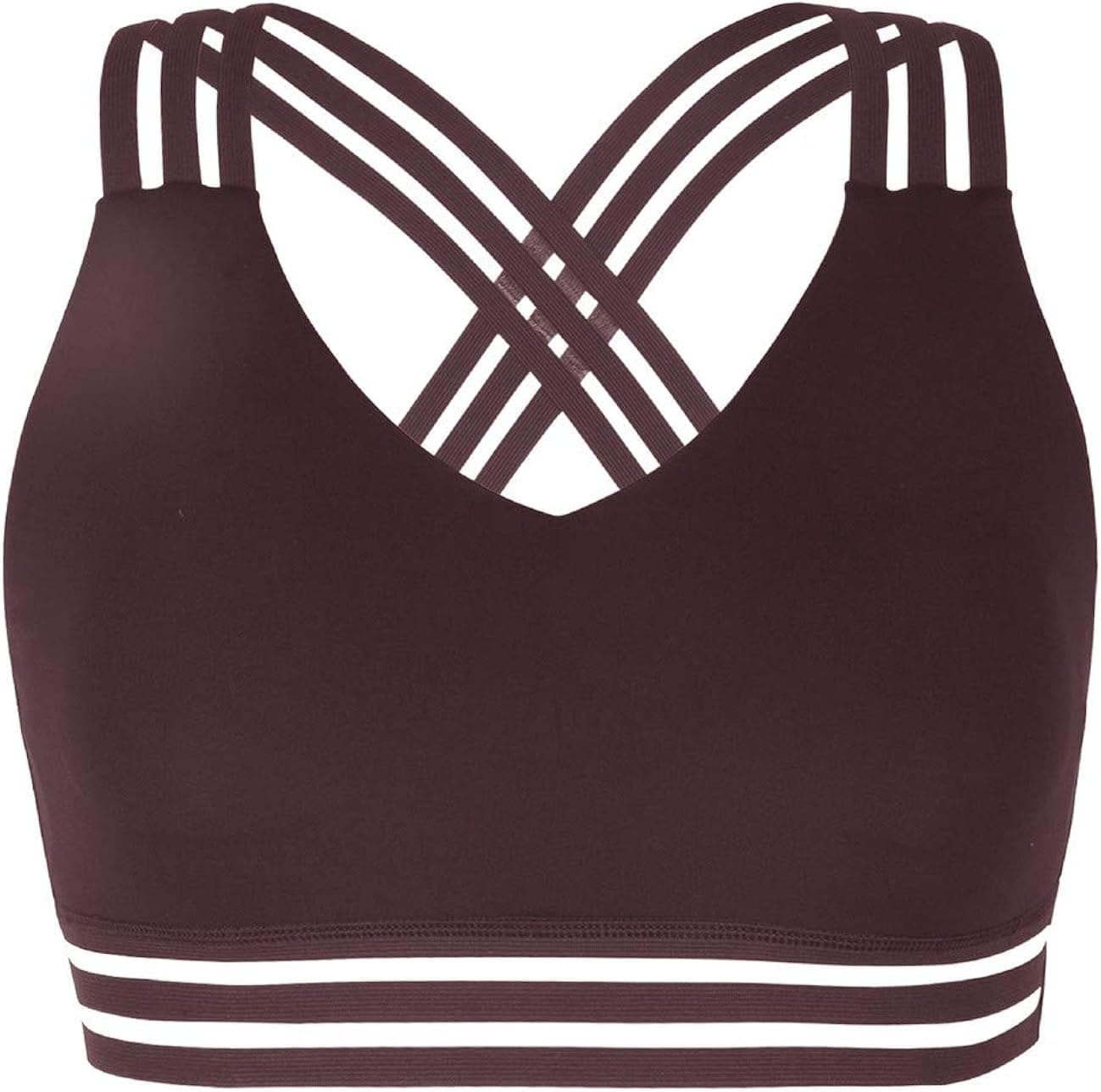 coastal rose Women's Mesh Sports Bra Push Up Racerback Gym Workout Bra Yoga Top